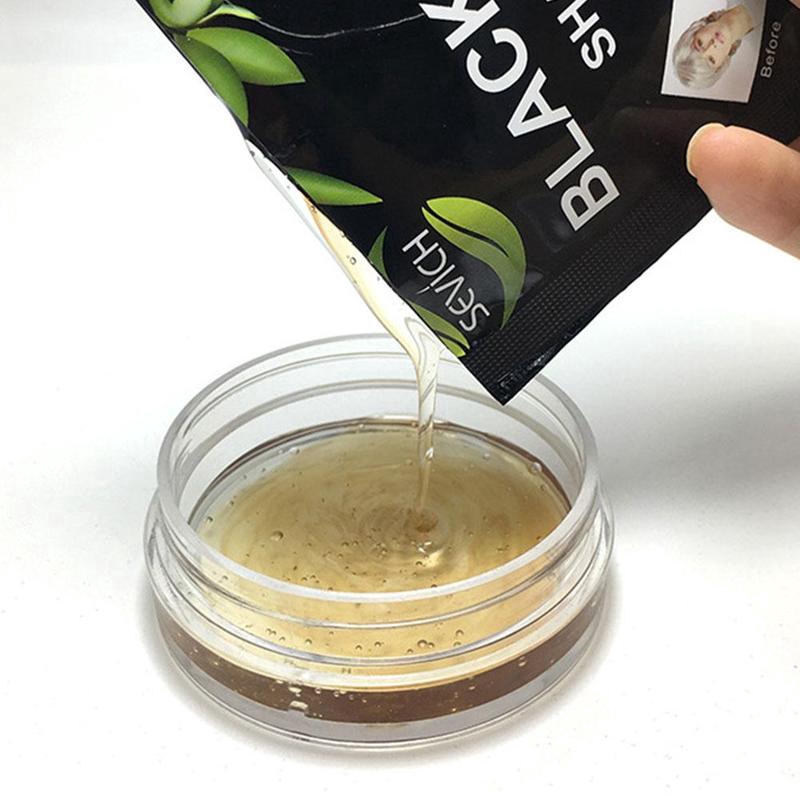 Set 5/ 10 gói dầu gội SEVICH thảo mộc tự nhiên làm đen tóc tức thì trong 5 phút