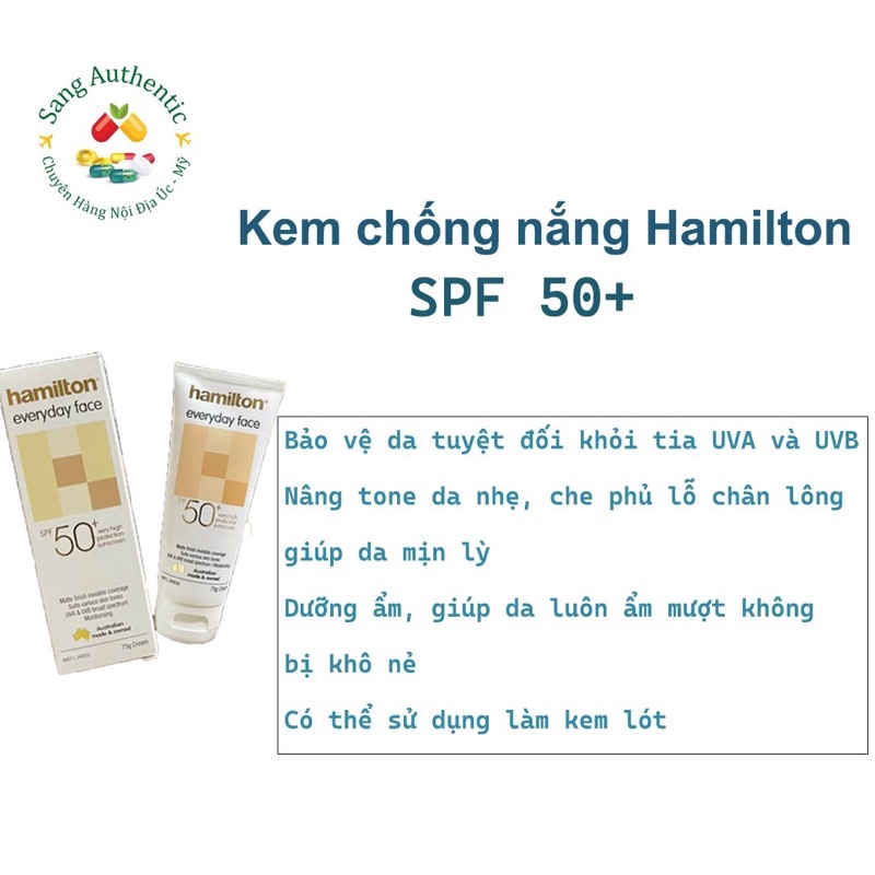 Kem Chống Nắng Hamilton