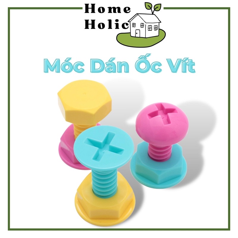 [Độc Lạ] Móc Dán Đa Năng Ốc Vít Sáng Tạo Phong Cách Hàn Quốc dùng Dán Tường treo đồ, Popsocket Ốp Điện Thoại...