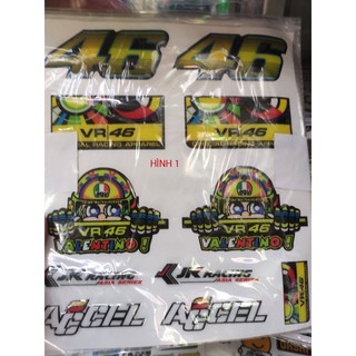 Tem Sticker đề can CÁC HÌNH chống nước , decal trang trí xe - giá cả bảng