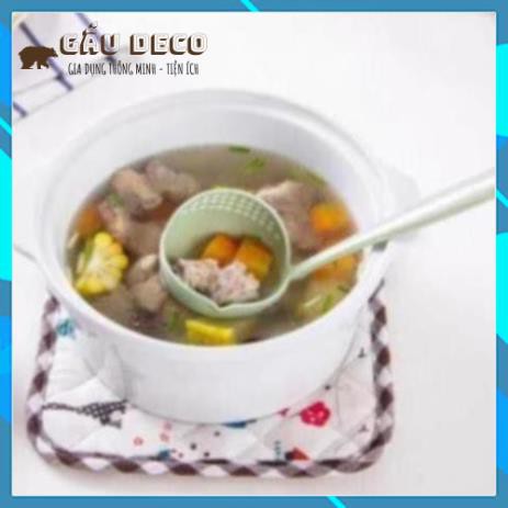 [FREESHIP] Muôi/muỗng múc canh, lẩu - Làm từ lúa mạch có lỗ 2 trong 1