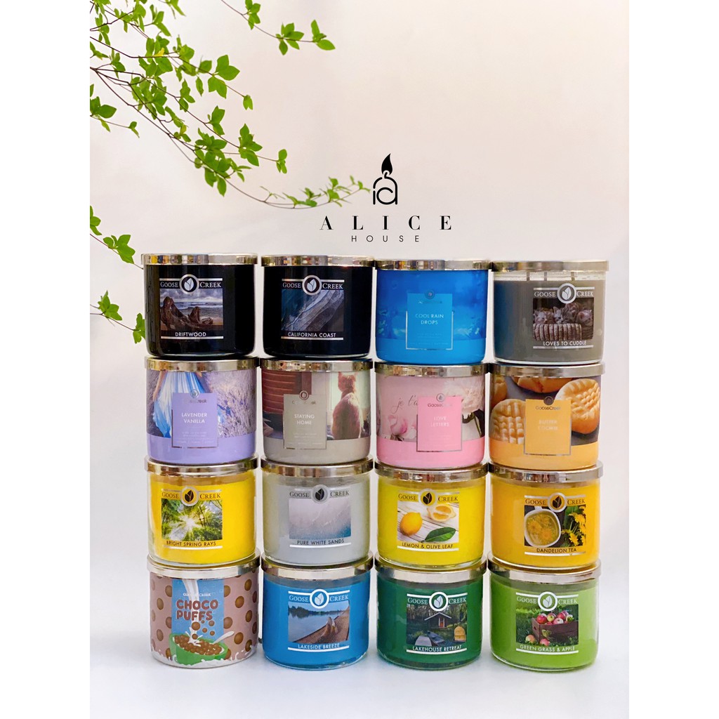 ☀️GOOSE CREEK 3 BẤC | ☀️ NẾN THƠM CHÍNH HÃNG - ALICE HOUSE CANDLE