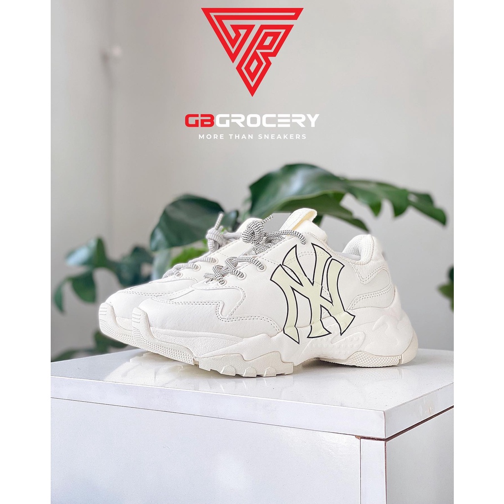 Giày MLB Bigball Chunky NY Yankees trắng - Ảnh thật shop chụp