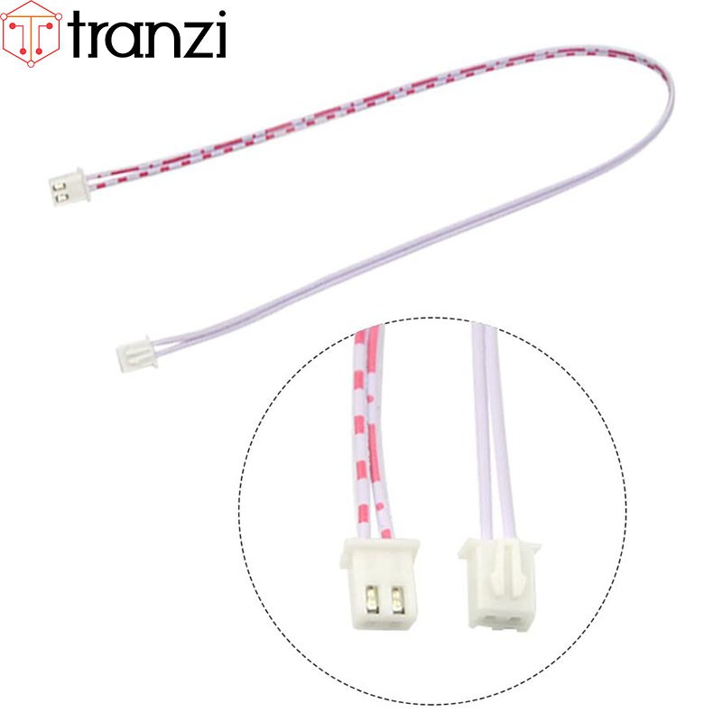Dây cắm header 2.54mm XH2.54 2P 30cm 2 đầu bấm cùng hướng màu trắng đỏ - túi 10 cái