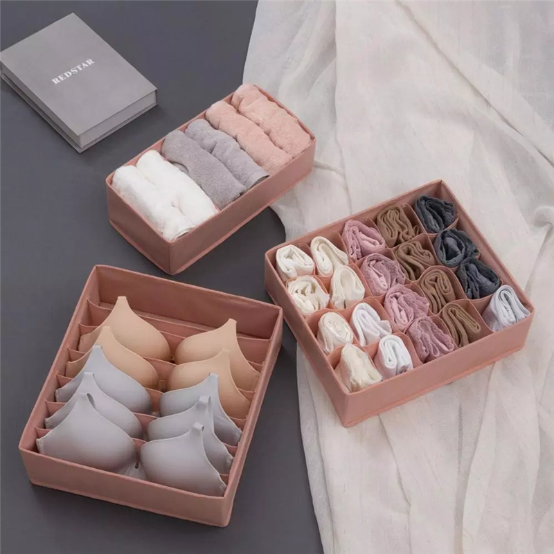 Set 3 Hộp Vải Đựng Đồ Lót / Vớ Tiện Dụng