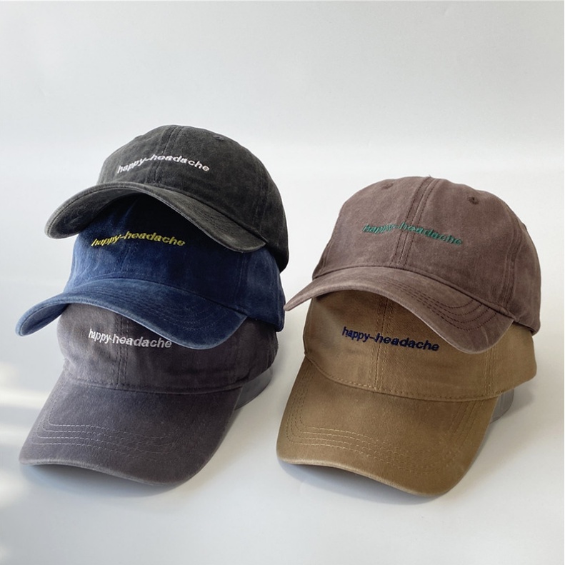 Mũ lưỡi trai ❤️ Nón kết thêu chữ Happy H phong cách Ulzzang form unisex nam nữ