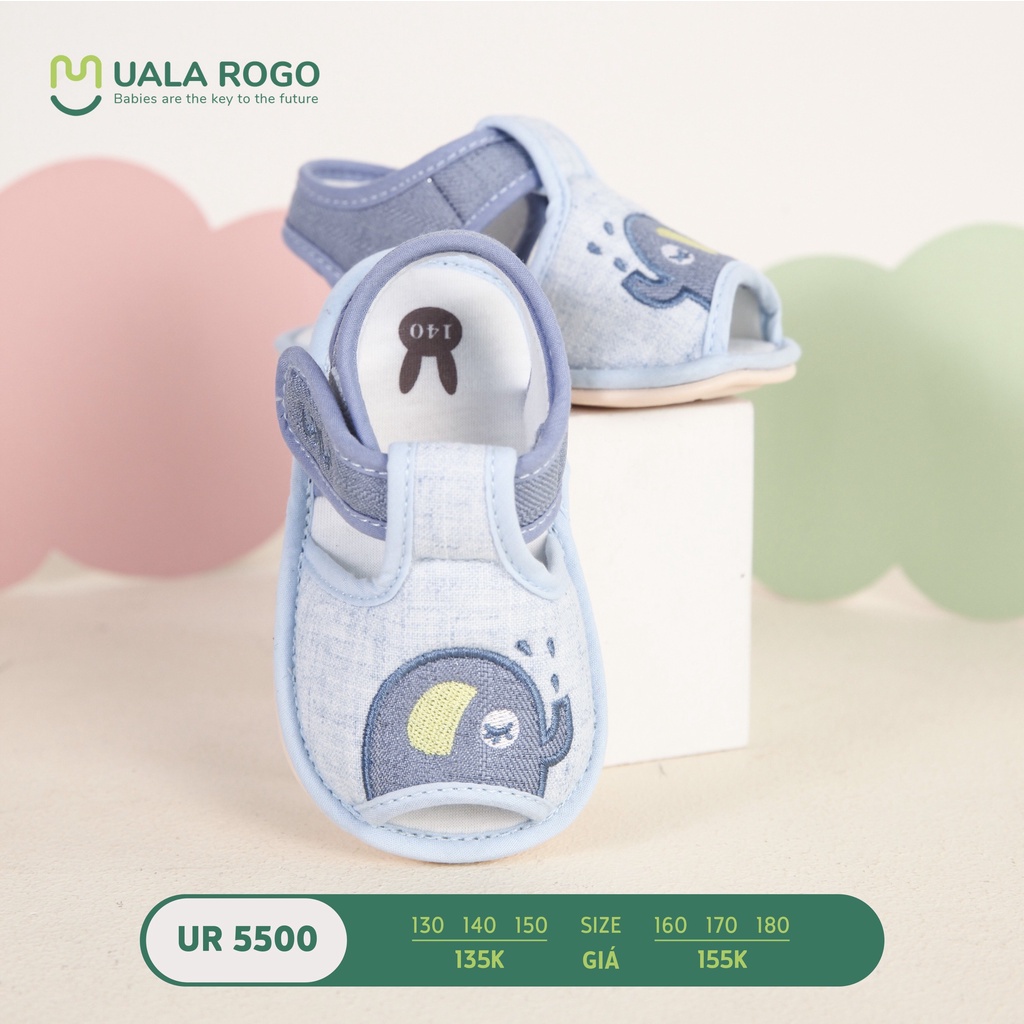 Dép tập đi cho bé trai, bé gái UALA ROGO chống trơn trượt và đàn hồi tốt  - BONG KIDS