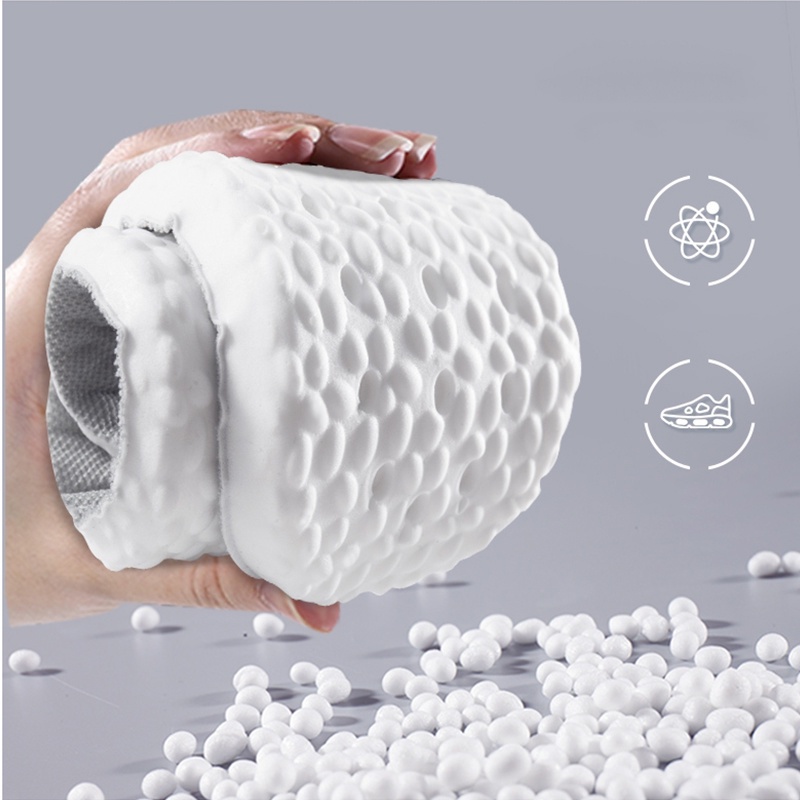Miếng Lót Giày Thể Thao Bằng Silicone Mềm Co Giãn Thoáng Khí Chống Sốc