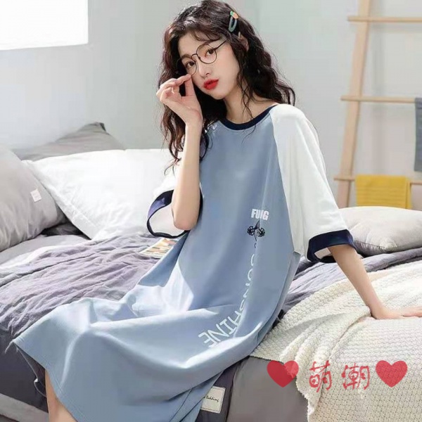 Đầm Ngủ Mùa Hè Kiểu Hàn Quốc Dễ Thương Xinh Xắn Cho Nữ Có Size M-4Xl | BigBuy360 - bigbuy360.vn