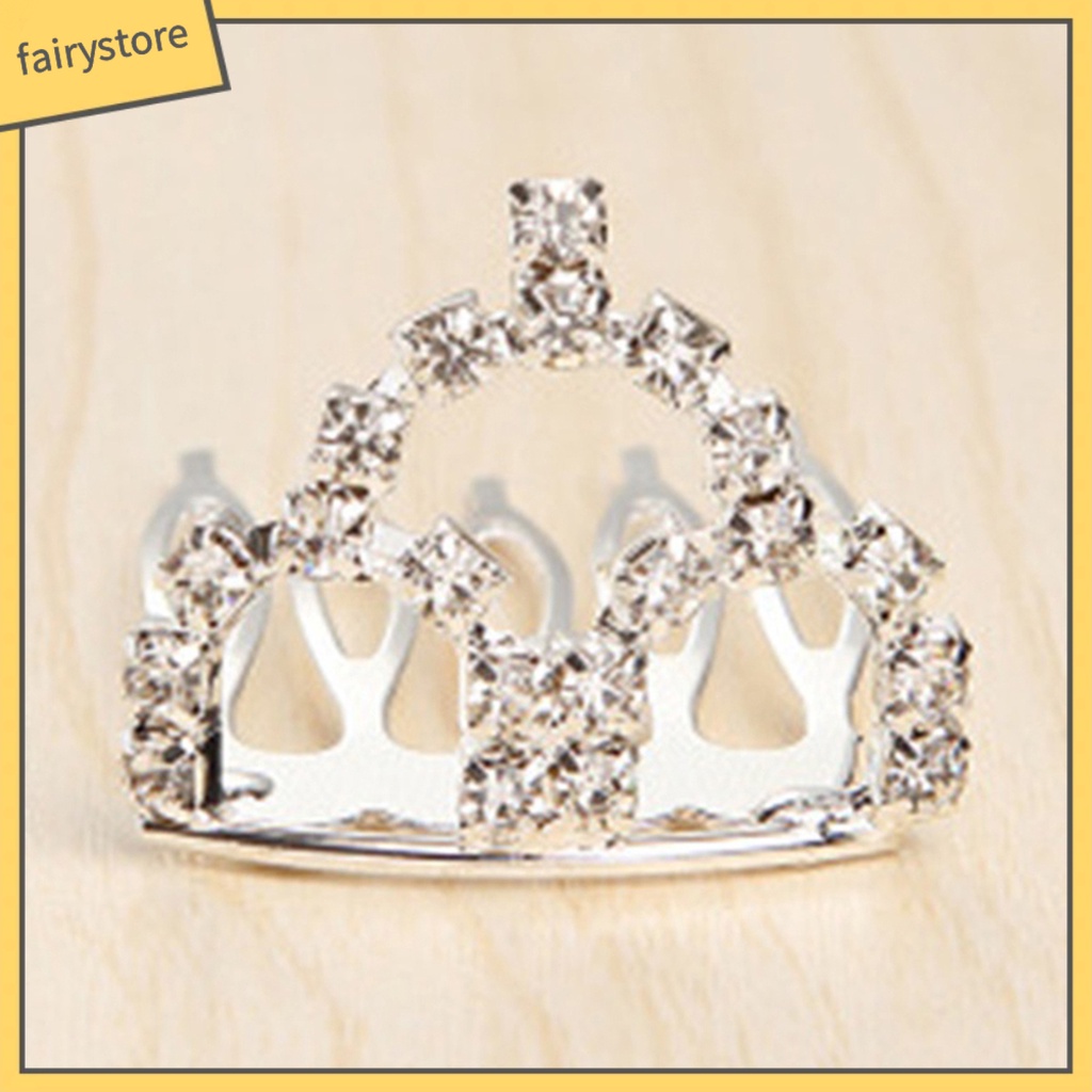 Vương miện cài tóc đính đá dễ thương cho bé