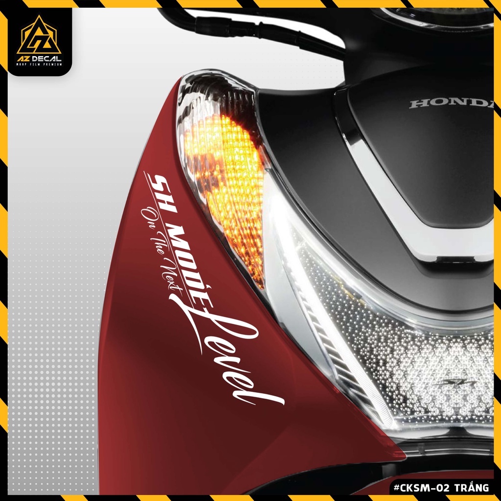 Decal Dán Xe SH Mode Mẫu Chữ On The Next Level | CKSM-02 | Tem Sticker Trang Trí Xe SH Nữ Tinh Tế