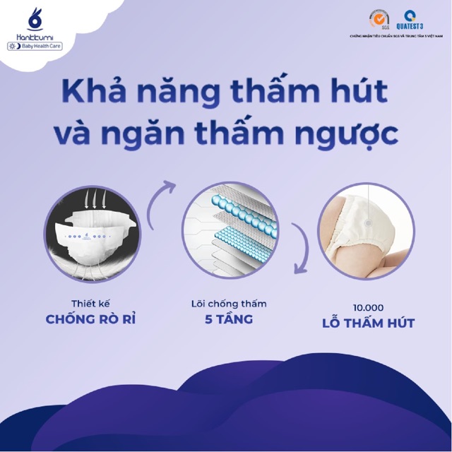 [ Tặng quà ] Combo 2 Bỉm Quần Hankkumi nhập khẩu chân ái cho các mom bỉm sữa M42/L40