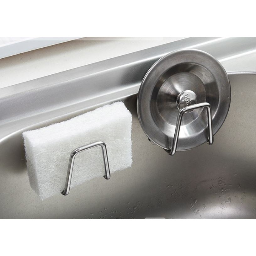 Móc inox 304 dán 3M để đồ rửa chén bát bền đẹp