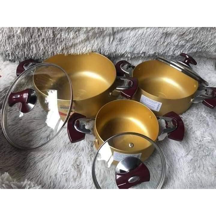 Bộ 3 nồi Anod Sunhouse SH6634