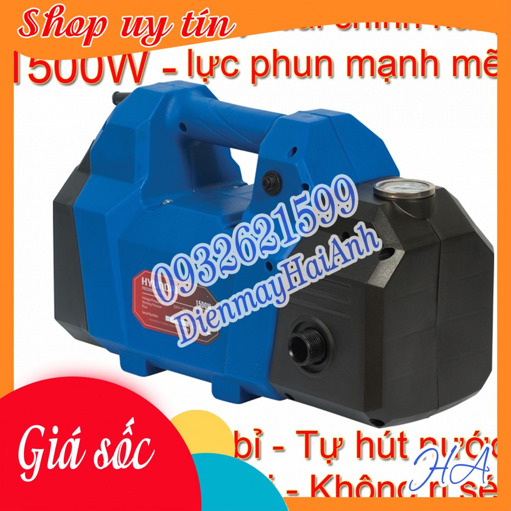 Máy xịt áp lực cao rửa xe Hyundai HRX815 chính hãng, mô tơ cảm ứng từ, áp lực lên đến 150 bar. BH 8 tháng