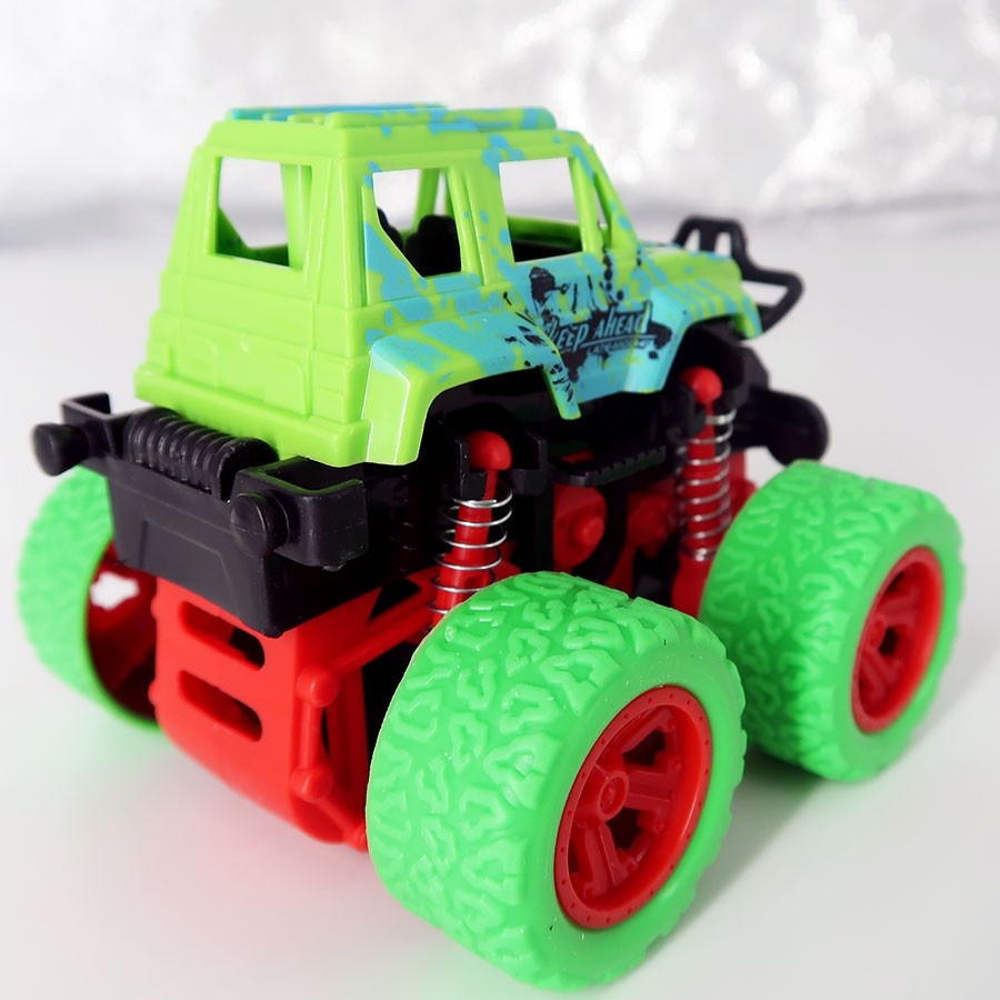Đồ chơi ô tô địa hình bánh đà - xe nhào lộn siêu khỏe cho bé