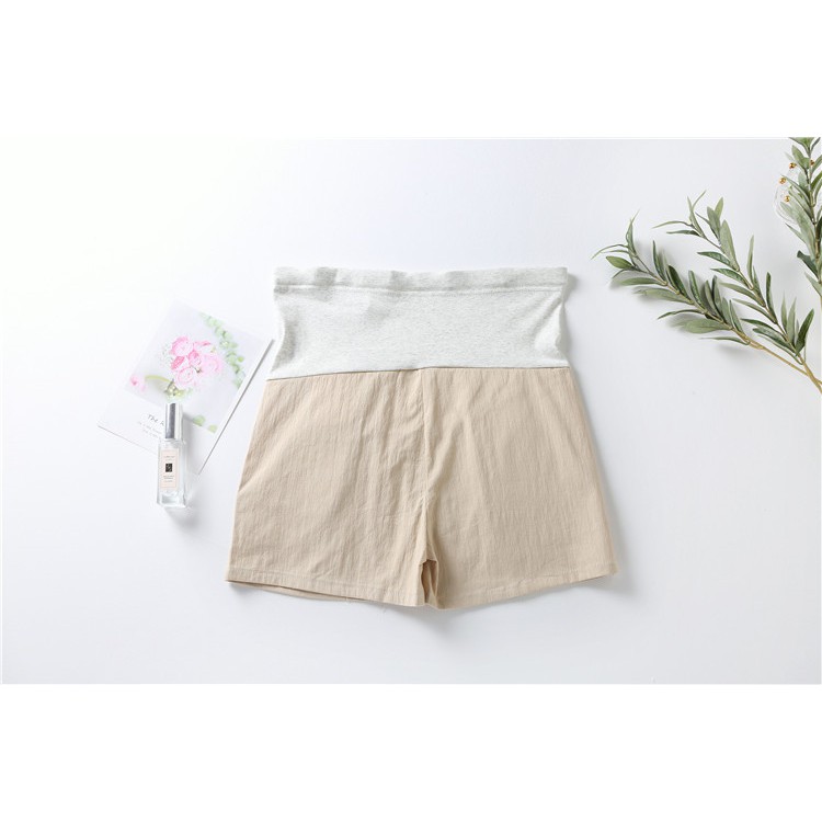 Quần đùi Bầu linen nhẹ mát.