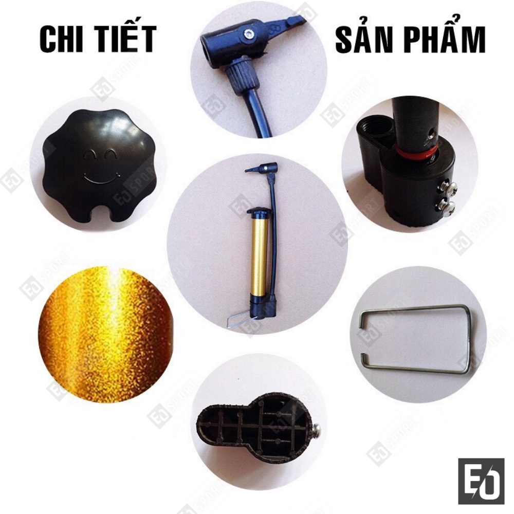 Bơm Mini Cầm Tay Đa Năng Nhỏ Gọn Tặng Kim Bơm Xe Đạp Bóng Đá,Bóng Bay,Bóng Truyền - EO.sport.DZ