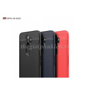 Ốp lưng OPPO A9 2020 silicon giả da Auto Focus CHÍNH HÃNG