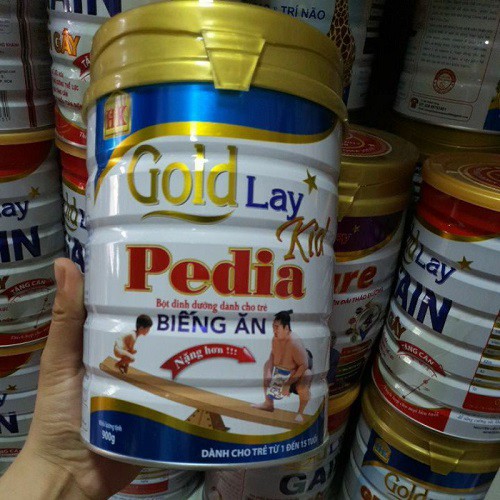 Sữa cho bé biếng ăn chậm tăng cân 900gr - Sữa biếng ăn goldlay pedia 900g