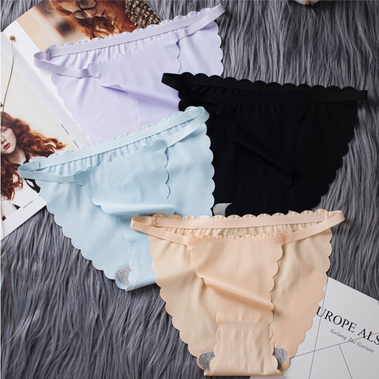 Quần lót nữ su đúc thun lạnh không đường may,dây hong trẻ trung, thoải mái, thoáng mát (MS 03051) Anna Shop