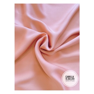 ⚡️BÁN SỈ⚡️Đầm lụa satin nhún eo hồng đất