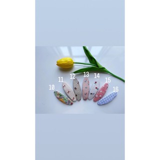 Kẹp tóc bọc vải handmade nhiều màu