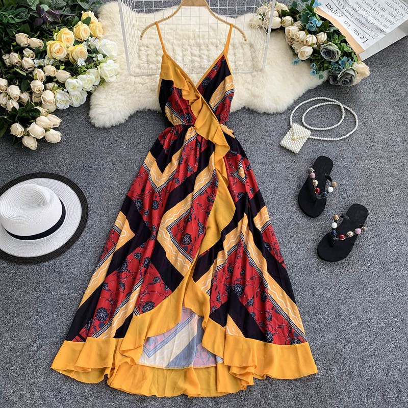 Váy đi biển boho nghỉ hè 2019- Order