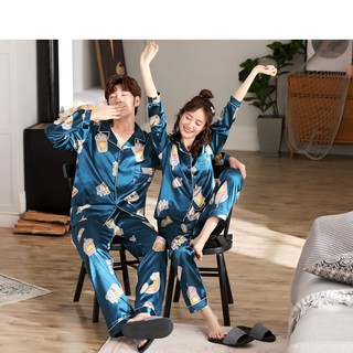 [ĐỒ ĐÔI] BỘ NGỦ NAM NỮ PIJAMA LỤA CAO CẤP