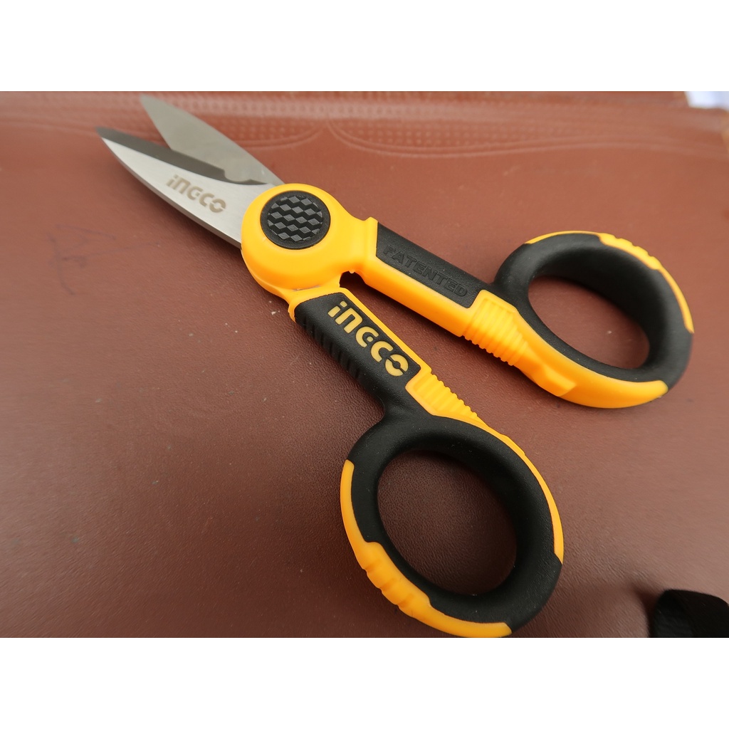 Kéo thợ điện / kéo cắt đa năng  Ingco HES02855