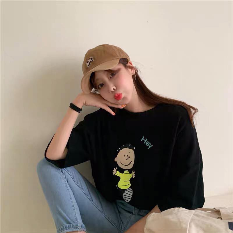 Áo thun tay lỡ form rộng - phông nam nữ cotton oversize - T shirt Hey - 2N Unisex