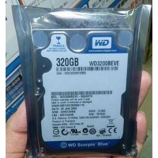 HDD Laptop WD 160GB/250GB/320GB/500GB chuẩn Sata hàng chính hãng siêu bền bảo hành 12 tháng 1 đổi 1