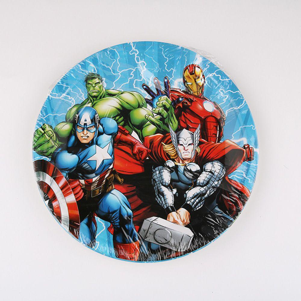 LEISURE Khăn Trải Bàn In Hình Marvel Dùng Một Lần DIY