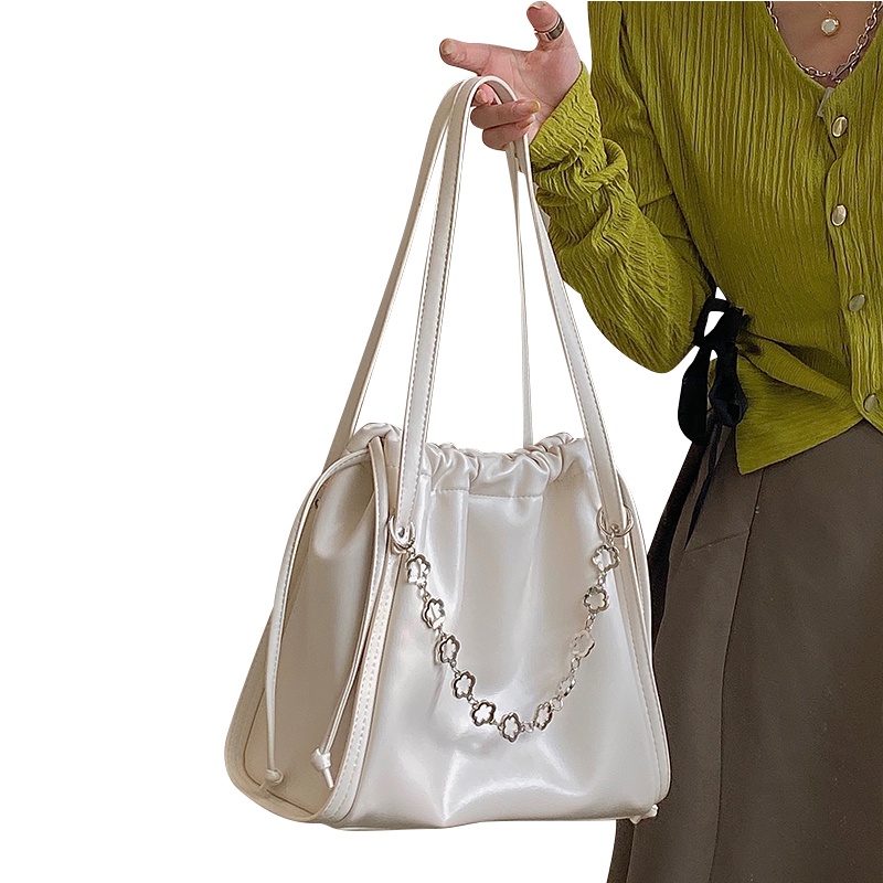 Túi tote Dây Rút Đeo Vai Sức Chứa Lớn Siêu Mềm Cho Nữ