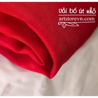 1 mét vải bố linen màu đỏ kích thước khổ 1m5