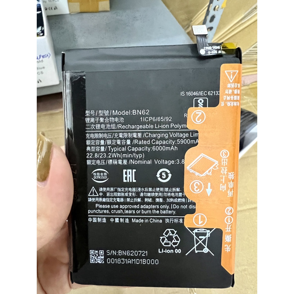 Pin BN62/Redmi 9T/POCO M3/Redmi note 9 4G Xiaomi