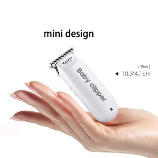 Tông đơ cắt tóc trẻ sơ sinh, trẻ nhỏ Kemei KM - 1319 mini, lưỡi siêu bén an toàn, chạy êm không tiếng động