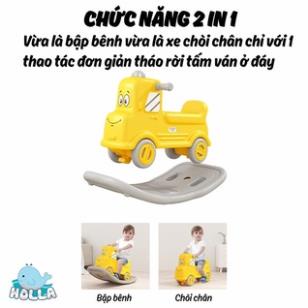 Bập bênh cho em bé hình Ô Tô, thêm chức năng xe chòi cao cấp hàng nội địa Trung cao cấp