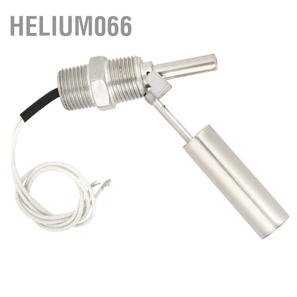 Helium066 Liquid Water Level Float Sensor Switch Side Mounted 304 Stainless Steel 1/2NPT Male Thread DC0-110V