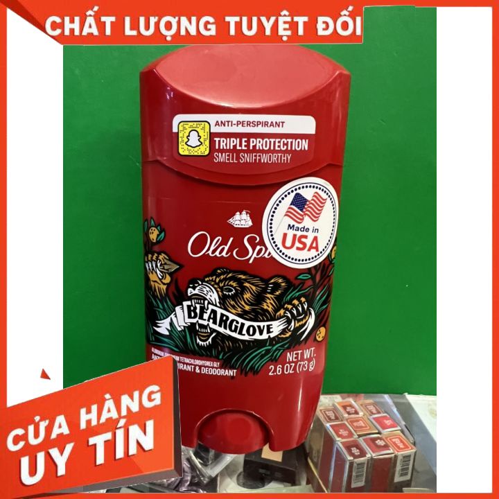 LĂN SÁP KHỬ MÙI NAM OLD SPICE PURE SPORT | FRESH | ORIGINAL 85G   Bearglove I Wolfthorn I Timber I Fiji  73G  ĐỦ MÙI