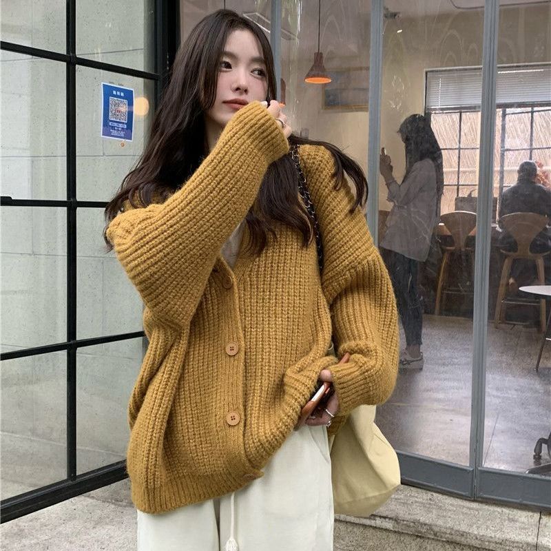 Áo Khoác Cardigan Dệt Kim Phong Cách Nhật Bản Thời Trang Mùa Đông 2022 Mới