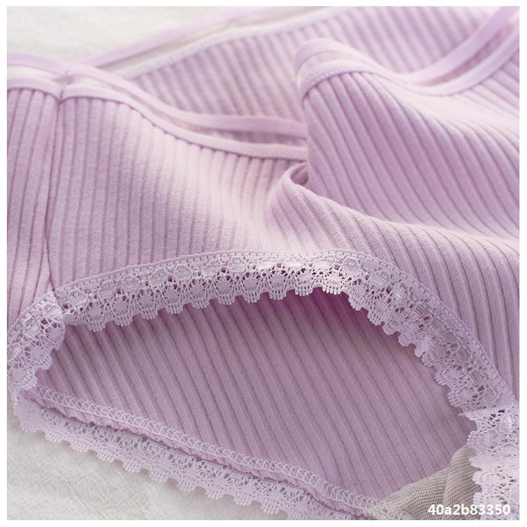 Quần Chíp Nữ Cotton Gân Tăm Cạp Lưới Siêu Xinh ❤️Quần Lót Đẹp Phối Viền Ren Điệu Đà