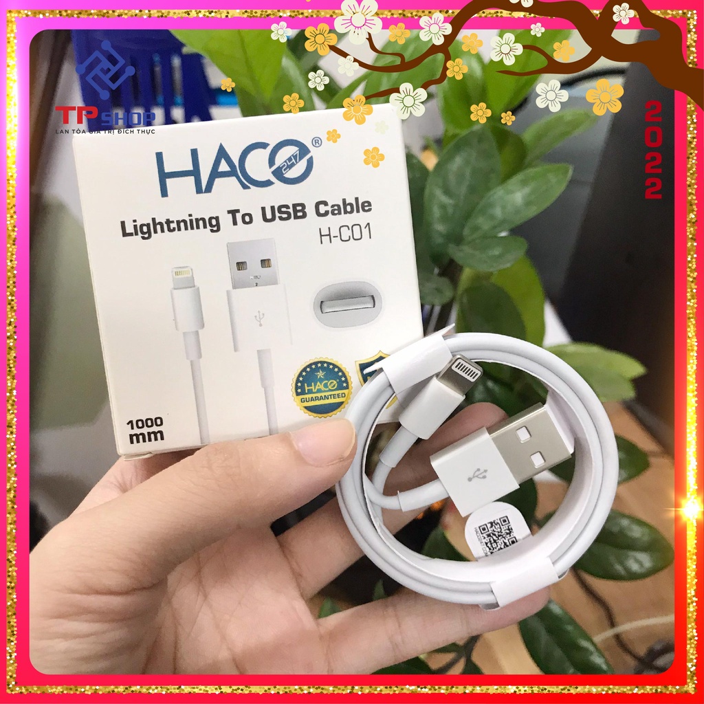 Dây cáp sạc nhanh Iphone chống loạn cảm ứng sạc ổn định, 2 đầu bọc thép cực bền chống đứt gãy hàng Full Box