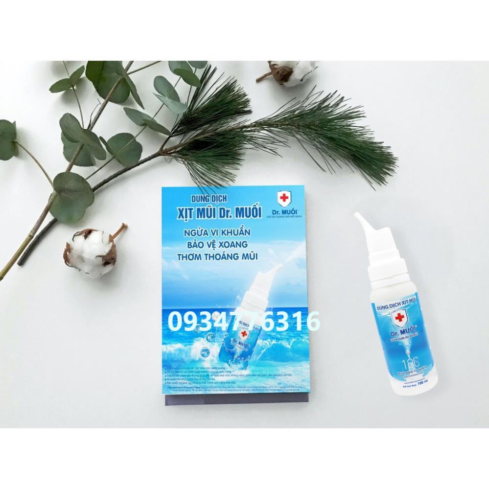 ✅ [ Q.Gò Vấp] Dung dịch Xịt Mũi Dr. Muối, Thông Mũi, Sạch Khoang Mũi (100ml)