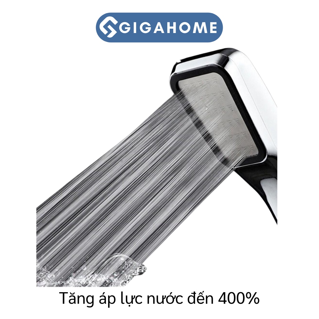 Đầu Vòi Sen, Tay Sen Hình Vuông GIGAHOME Tăng Áp Lên Đến 400%, Tiết Kiệm Nước 6052