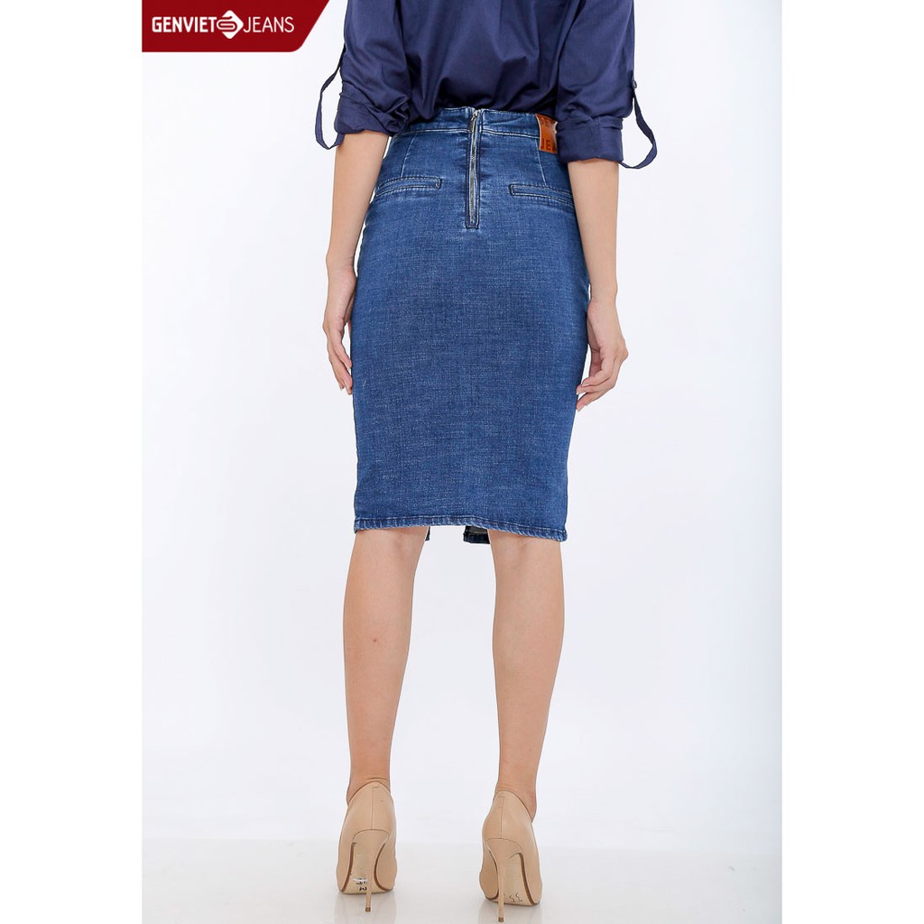 Chân váy Jeans Nữ DJ321J479 GENVIET JEANS | BigBuy360 - bigbuy360.vn