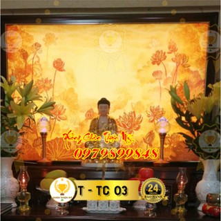 [ GIÁ SỈ ] Tranh Trúc Chỉ In Hoa Sen 81x126cm - chuẩn phong thủy