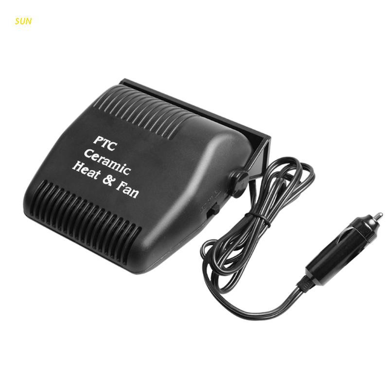 SUN Portable Car Heater 12V 2 in 1 Fast Heating Fan Auto Winter Defroster Demister