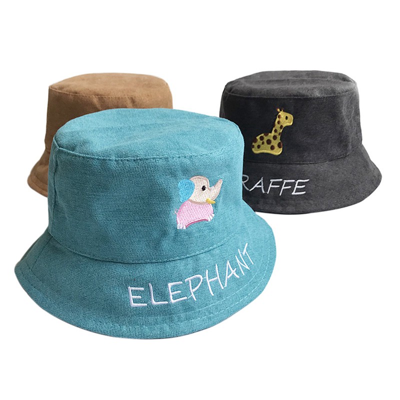 Cute Cartoon Embroidery Hats Summer Baby Hats Child Sunhat Cap