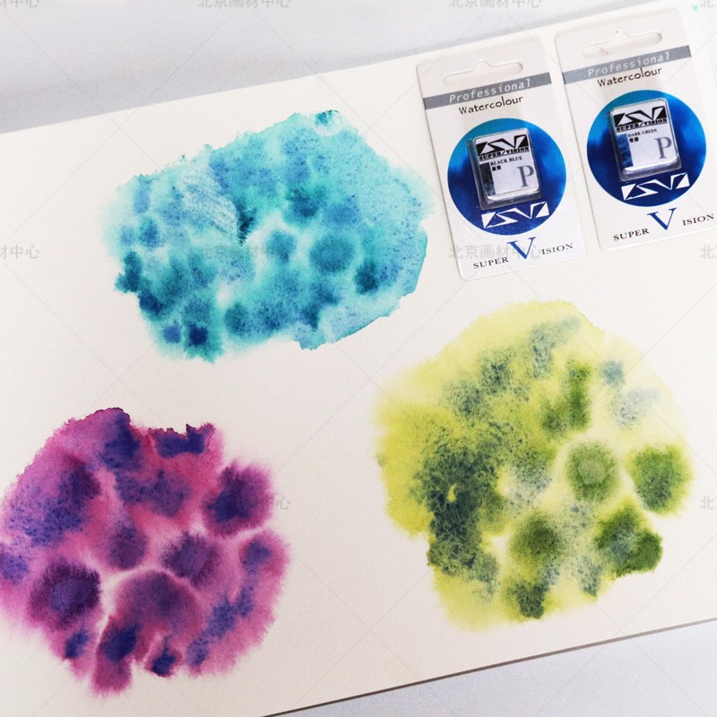 Màu nước tách lớp Super Vision - Thị Tước CAAM full bộ, full tuýp, halfpan tách lớp, khoáng thạch